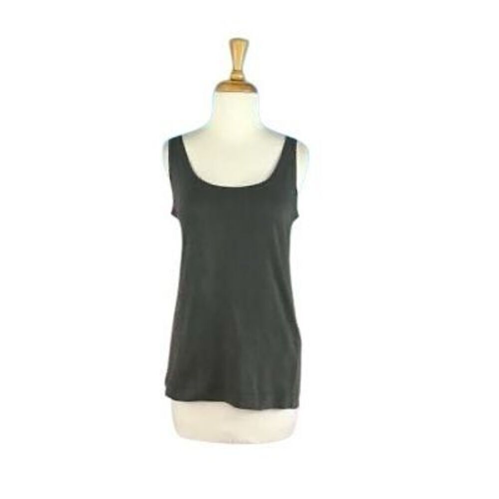 Gershon BRAM S Gray Tank Top Art To Wear Hand Dyed Lagenlook Goth Hippy